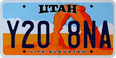 UT license plate Y208NA