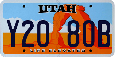UT license plate Y208OB
