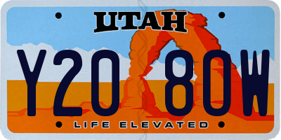 UT license plate Y208OW