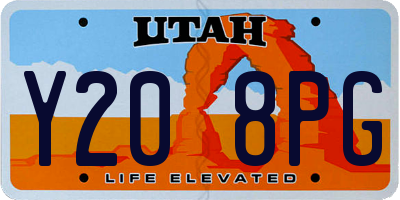 UT license plate Y208PG
