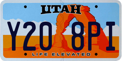 UT license plate Y208PI