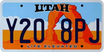 UT license plate Y208PJ