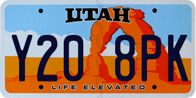 UT license plate Y208PK
