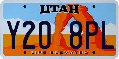 UT license plate Y208PL