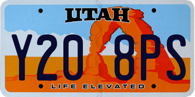 UT license plate Y208PS