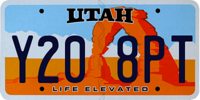 UT license plate Y208PT
