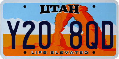 UT license plate Y208QD