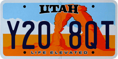 UT license plate Y208QT