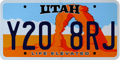 UT license plate Y208RJ
