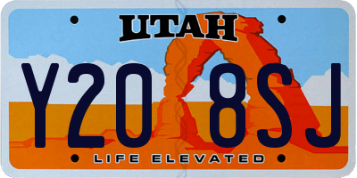 UT license plate Y208SJ