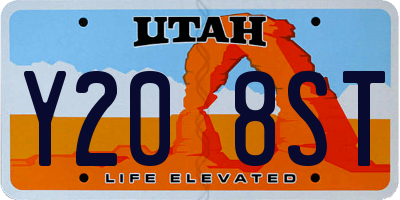 UT license plate Y208ST