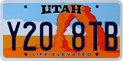 UT license plate Y208TB