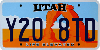 UT license plate Y208TD