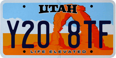 UT license plate Y208TF