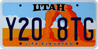 UT license plate Y208TG