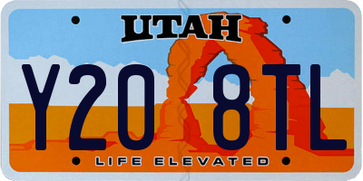 UT license plate Y208TL