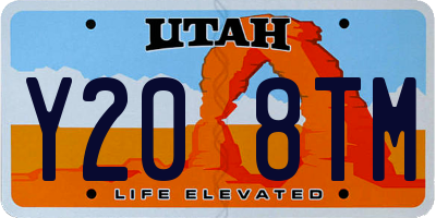 UT license plate Y208TM