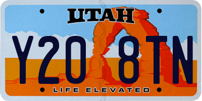UT license plate Y208TN