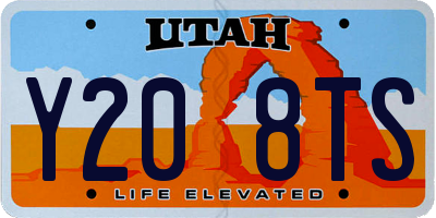 UT license plate Y208TS