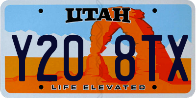 UT license plate Y208TX