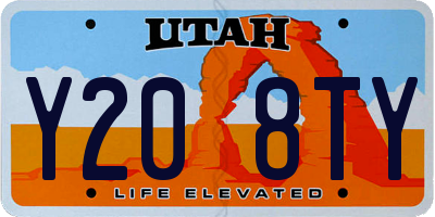 UT license plate Y208TY