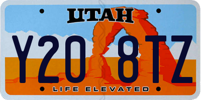 UT license plate Y208TZ