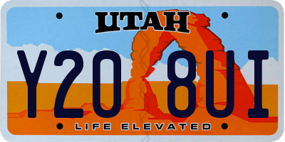 UT license plate Y208UI