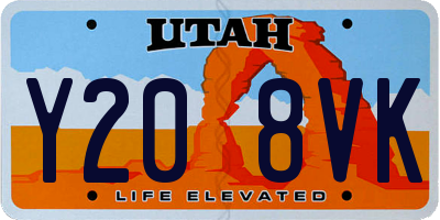 UT license plate Y208VK