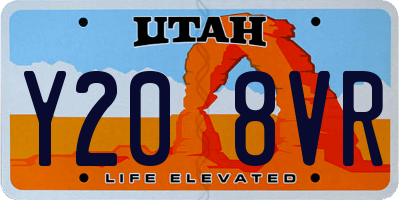 UT license plate Y208VR