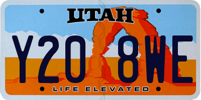 UT license plate Y208WE
