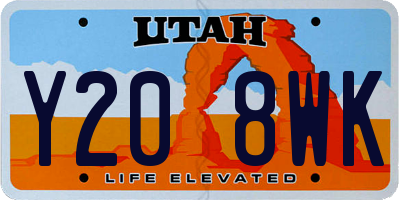 UT license plate Y208WK