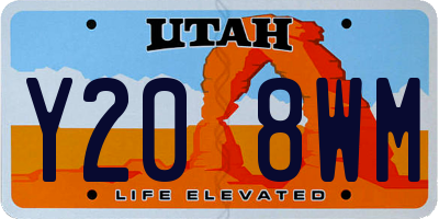 UT license plate Y208WM
