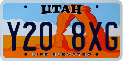 UT license plate Y208XG