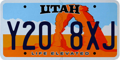 UT license plate Y208XJ
