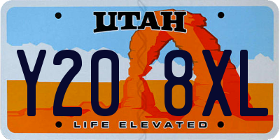 UT license plate Y208XL