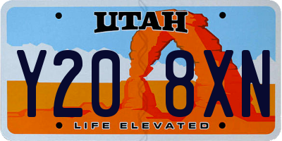 UT license plate Y208XN