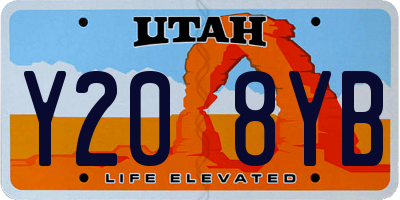 UT license plate Y208YB