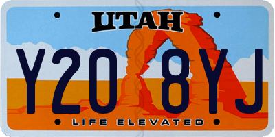 UT license plate Y208YJ