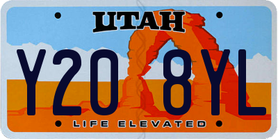 UT license plate Y208YL