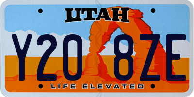 UT license plate Y208ZE