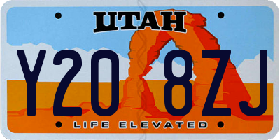 UT license plate Y208ZJ