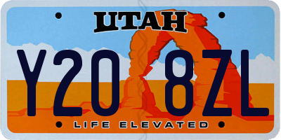 UT license plate Y208ZL