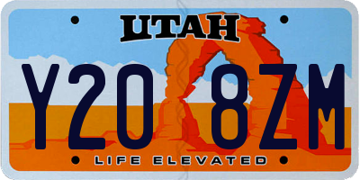 UT license plate Y208ZM