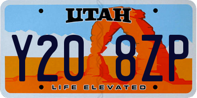 UT license plate Y208ZP