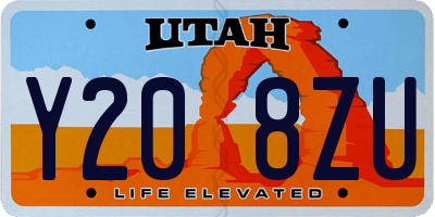 UT license plate Y208ZU