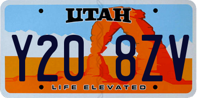 UT license plate Y208ZV