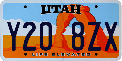 UT license plate Y208ZX