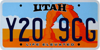 UT license plate Y209CG