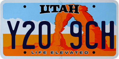 UT license plate Y209CH
