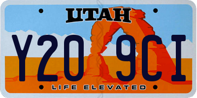 UT license plate Y209CI